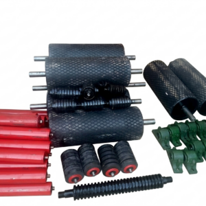 Heavy duty conveyor pulleys and drum rollers